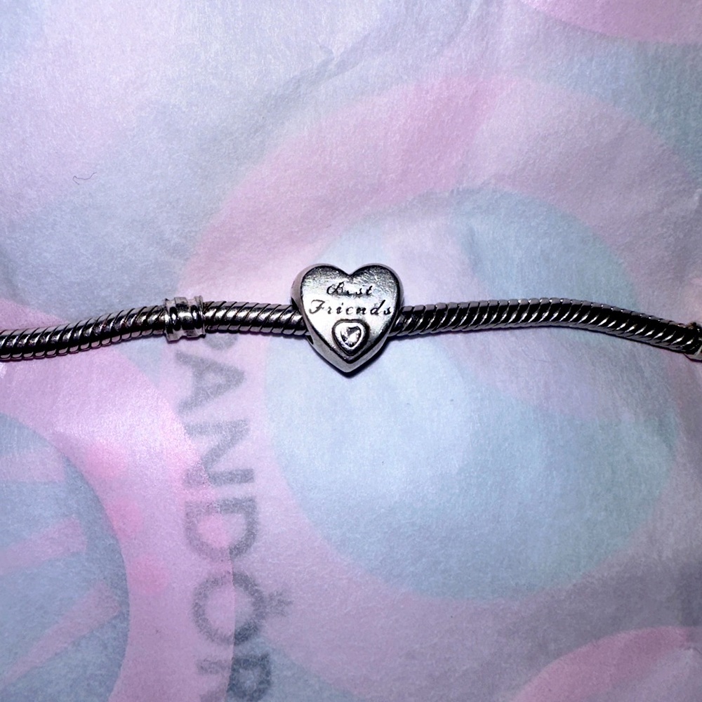 Original Pandora best friend heart charm